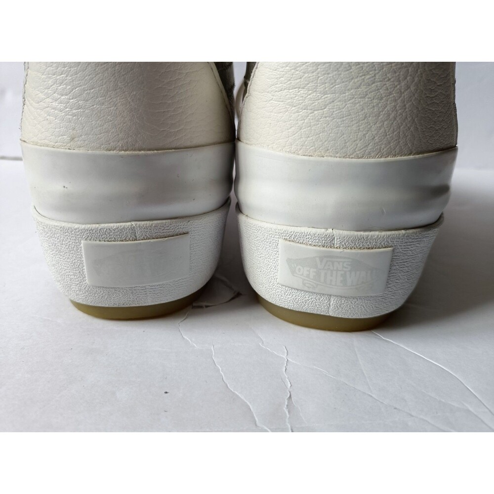 Vans Sk8-Hi Shoes Women's Size 9.5 Men's Size 8 Stacked Platform White Sneakers - Picture 8 of 11